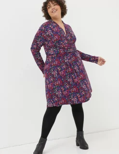 Delphine Abstract Jersey Dress
