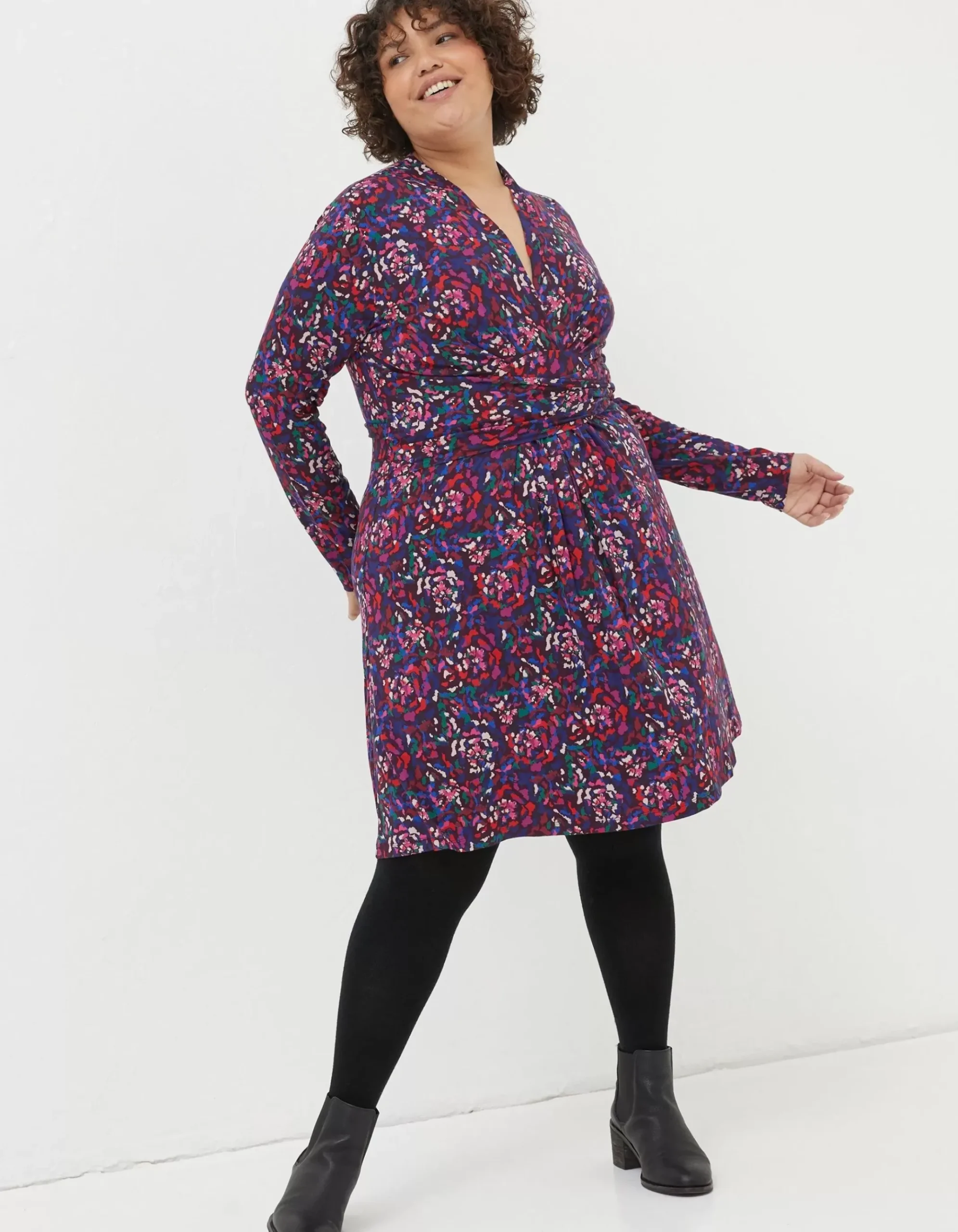 Delphine Abstract Jersey Dress