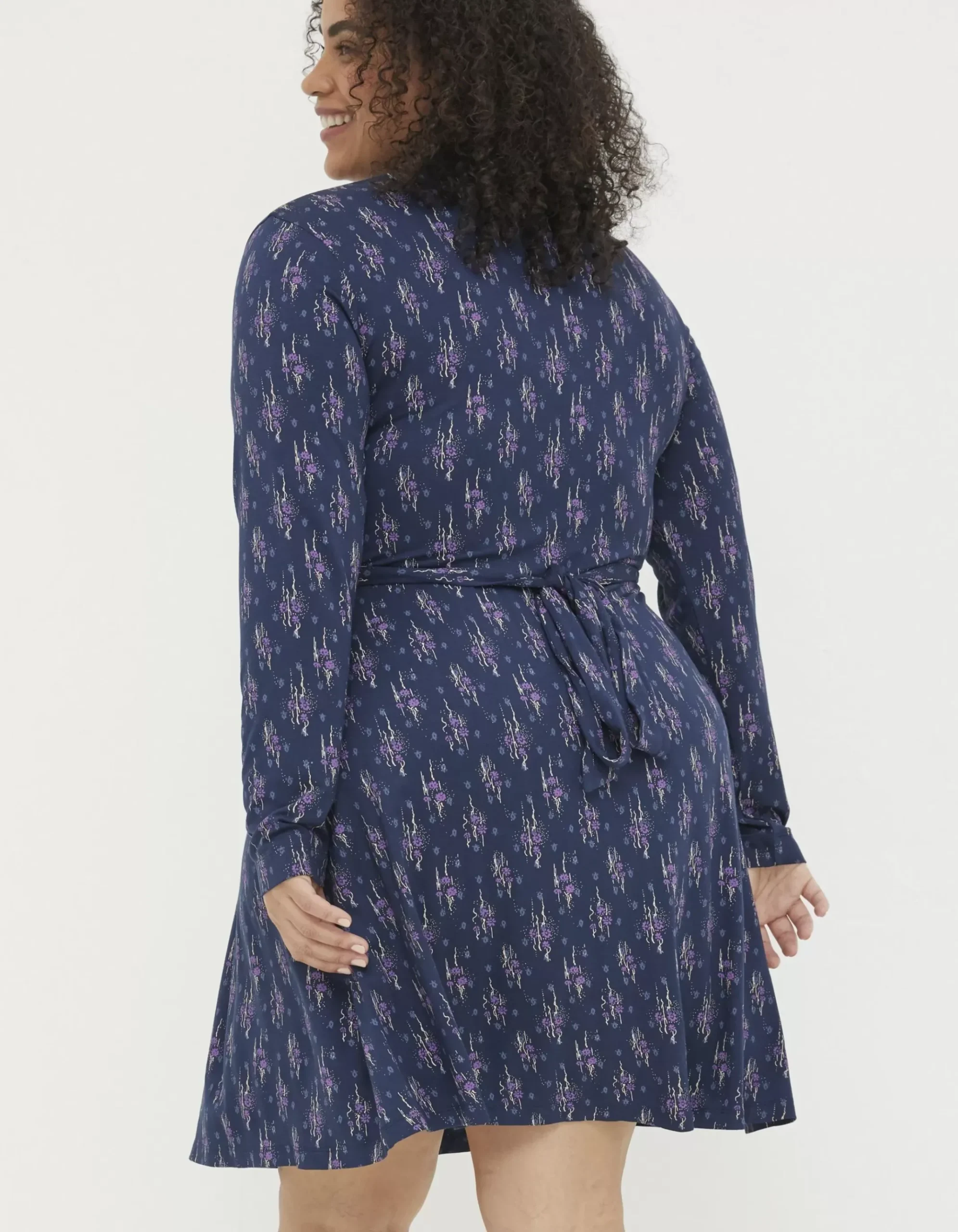 Delphine Ink Ditsy Jersey Dress