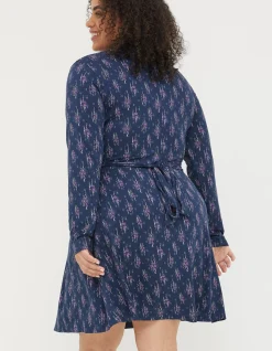 Delphine Ink Ditsy Jersey Dress