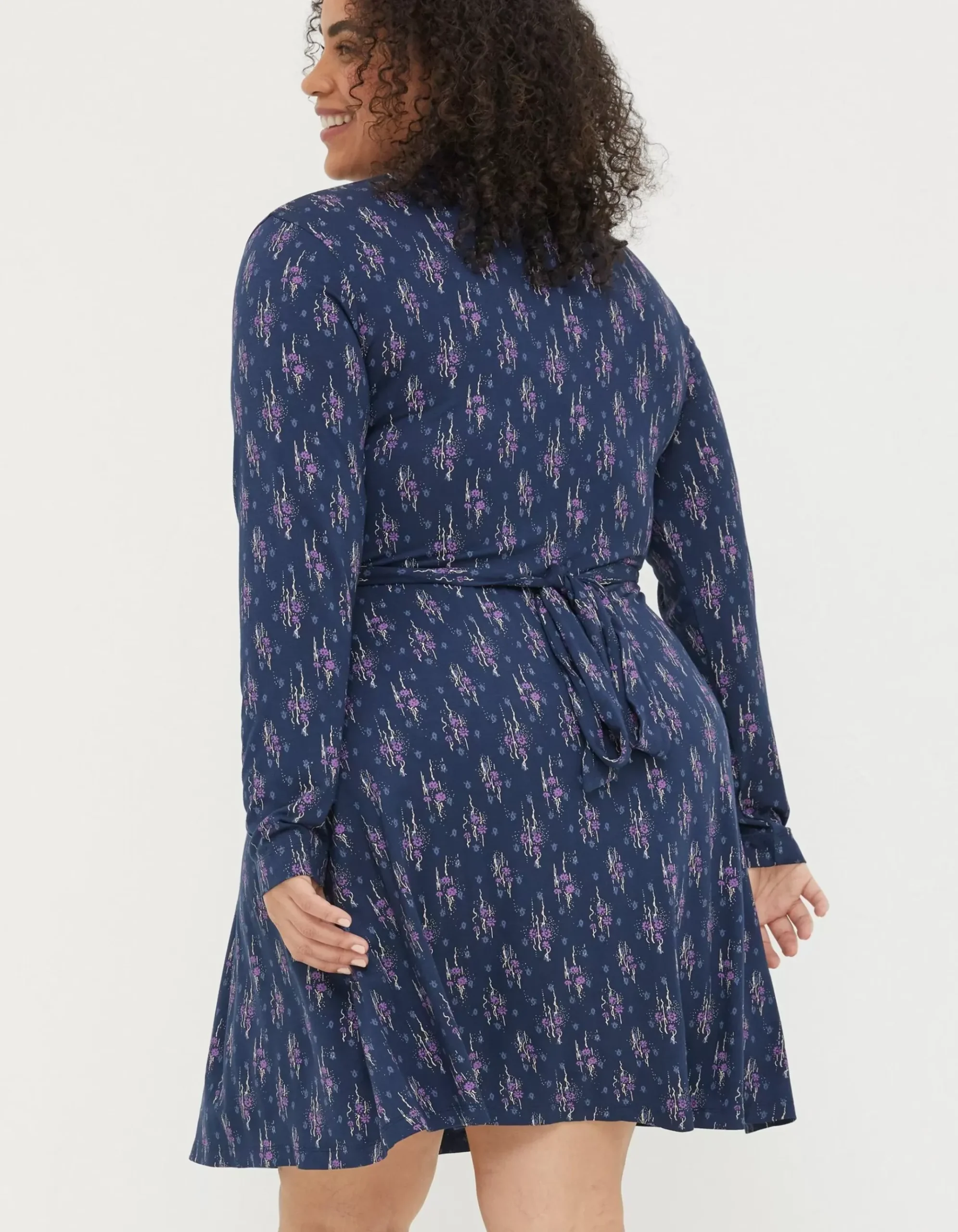 Delphine Ink Ditsy Jersey Dress