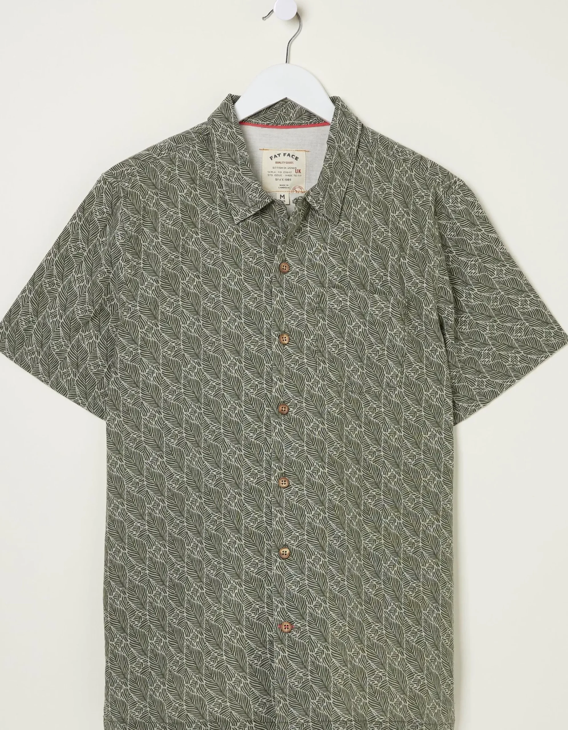 Dempsey Leaf Print Shirt