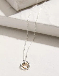 Double Ring Necklace