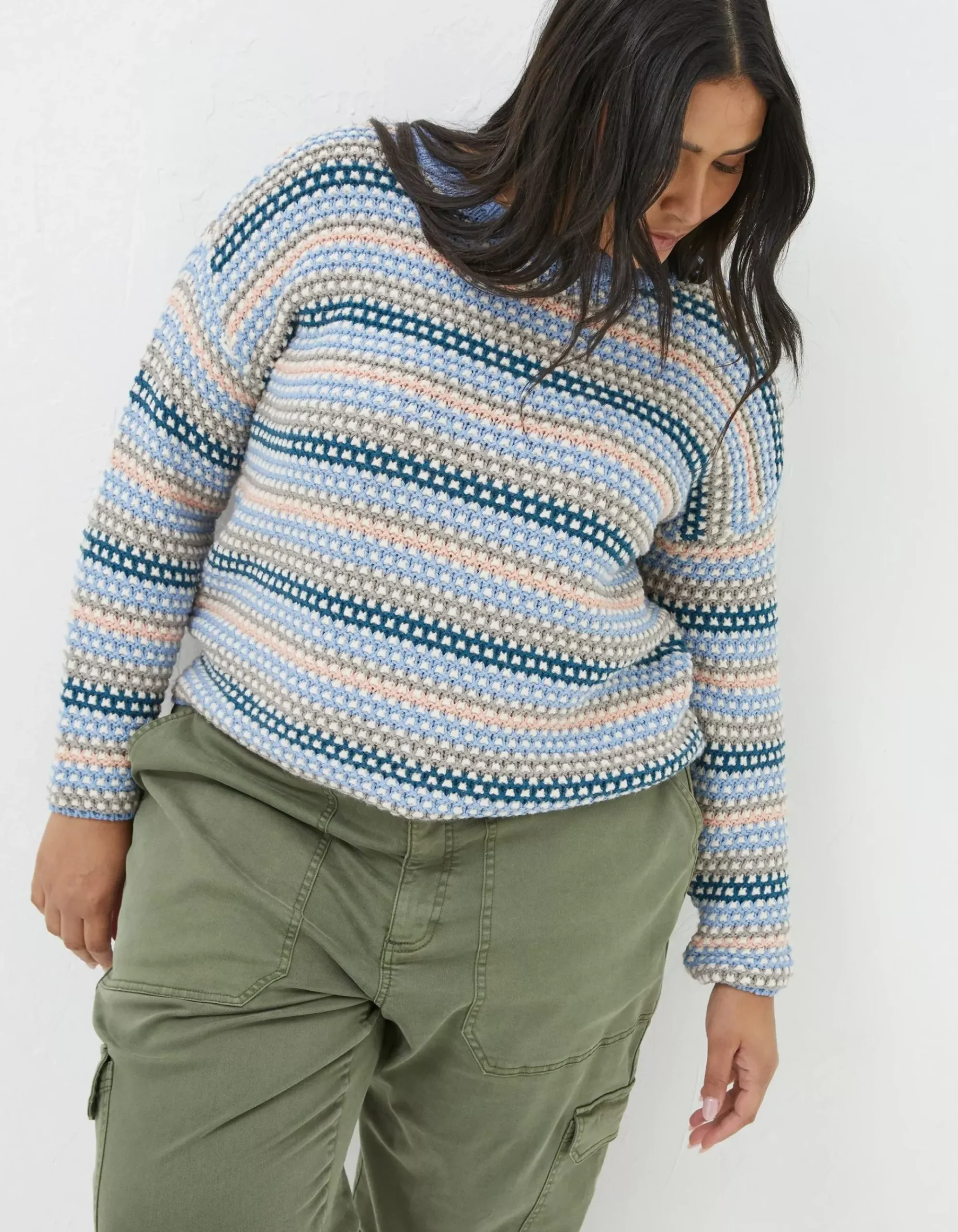 Elsewhere Stitch Stripe Jumper