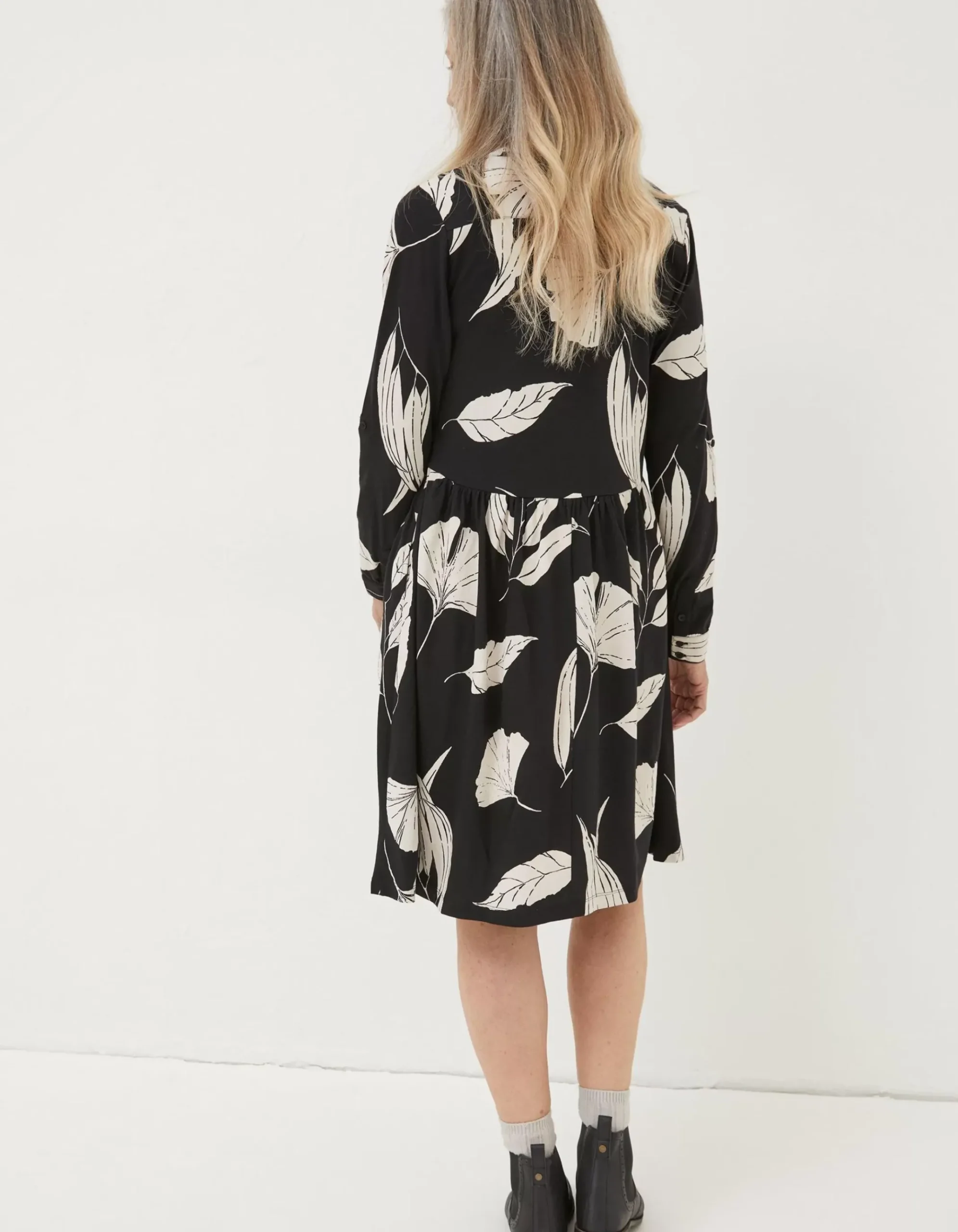 Elsie Twilight Leaves Dress
