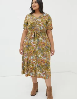 Estelle Paisley Midi Tea Dress