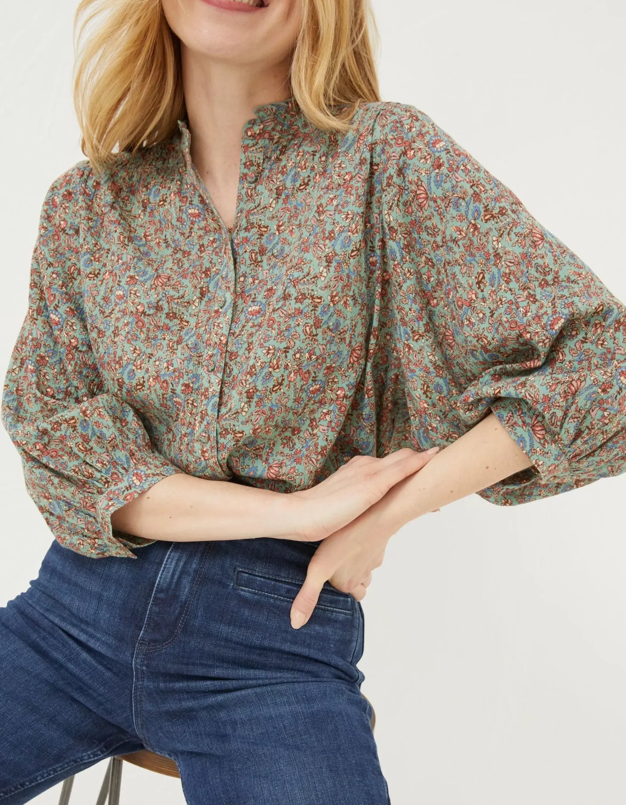 Evelyn Craft Floral Blouse
