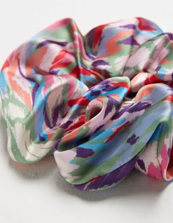 Expressive Floral Scrunchie