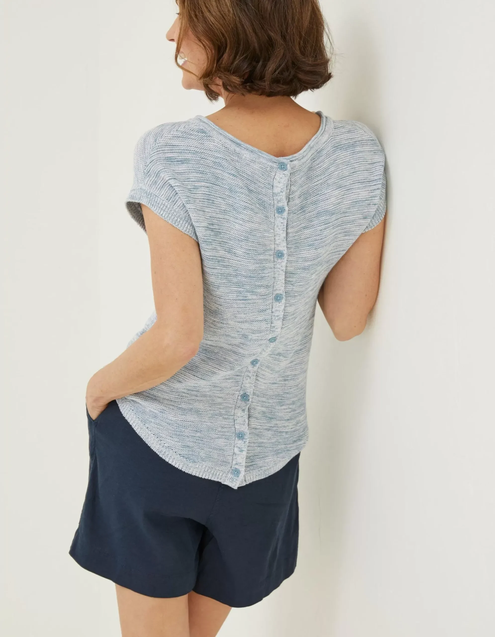 Faye Button Back Top
