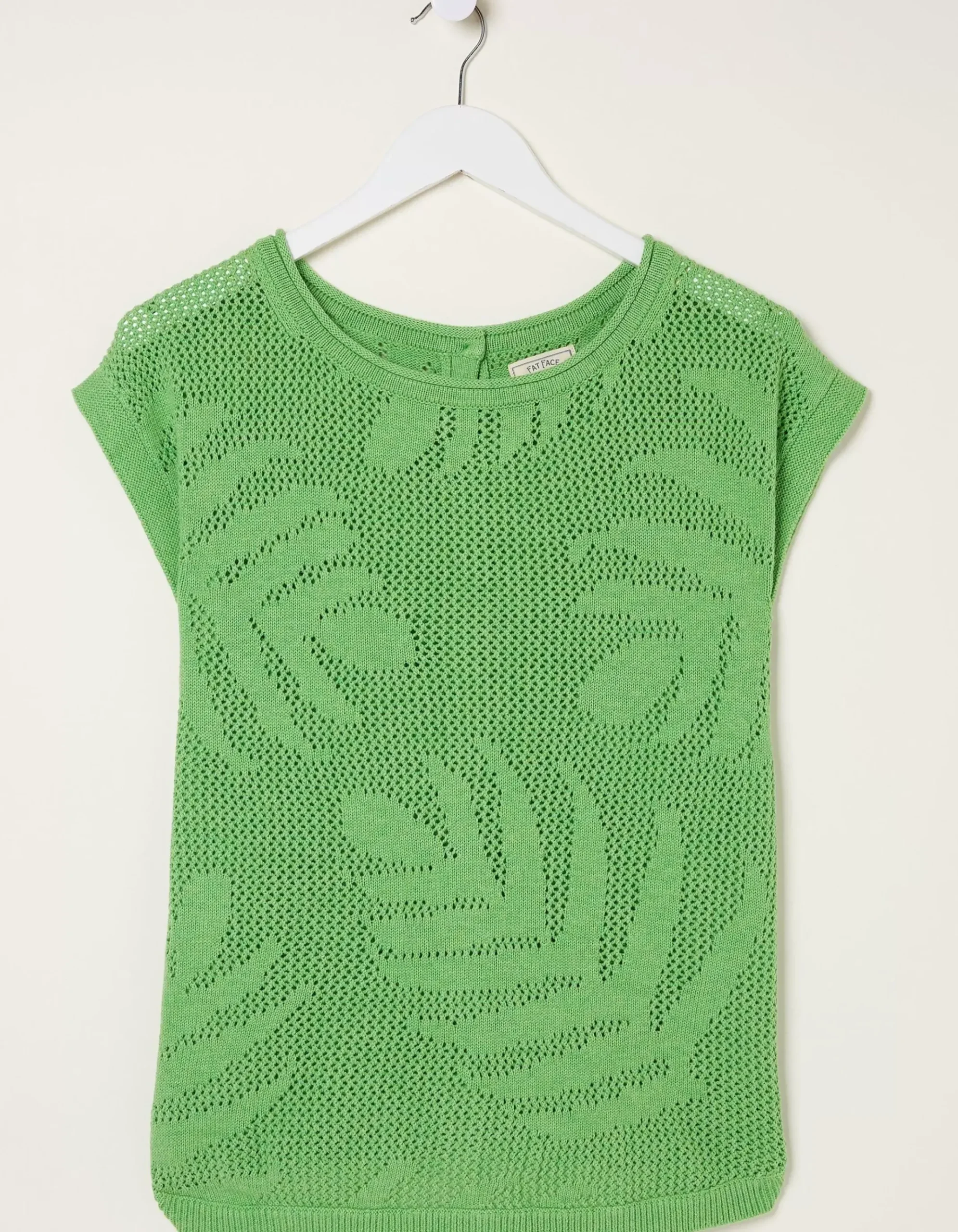 Faye Palm Button Back Top
