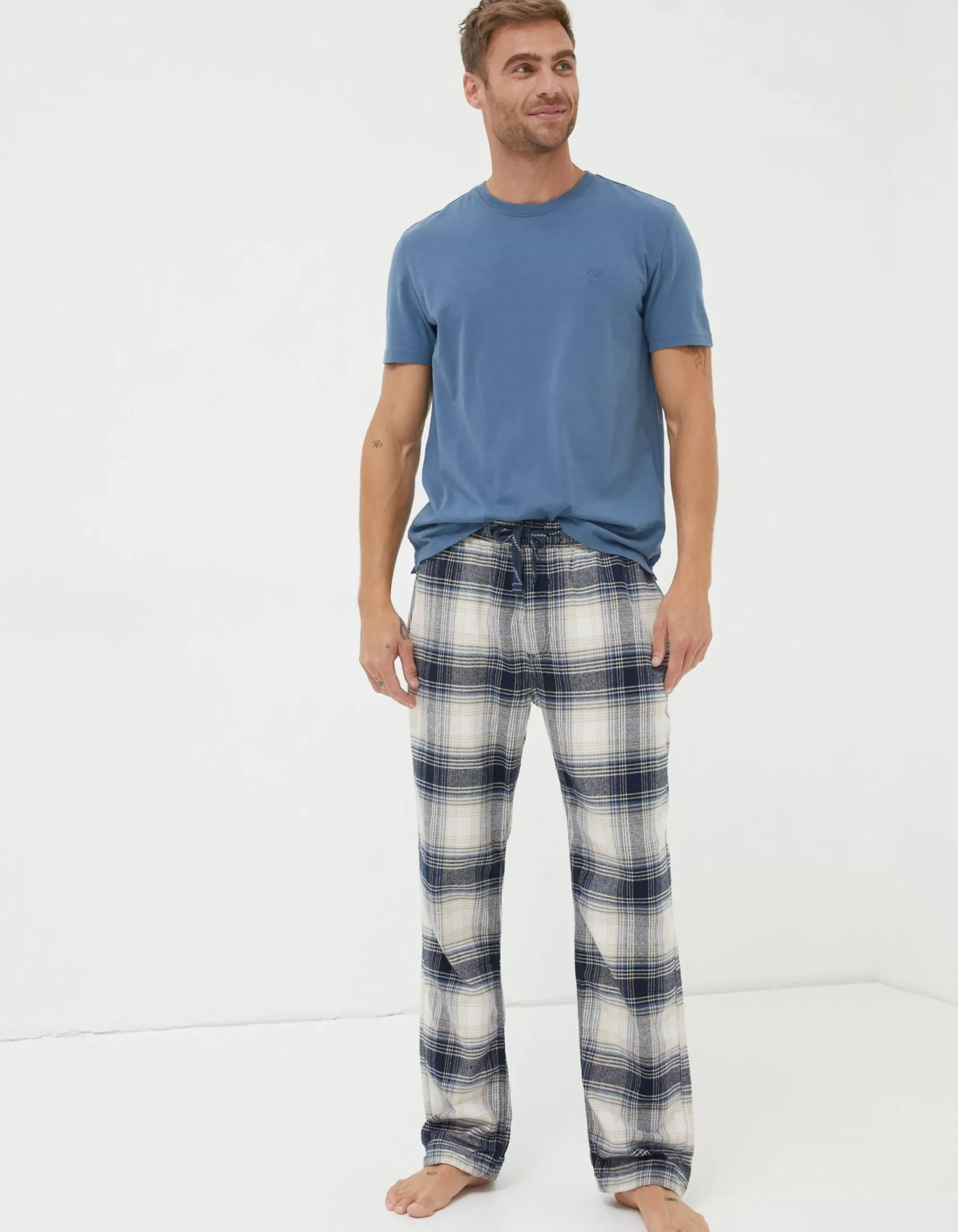 Fife Checked Pyjama Bottoms