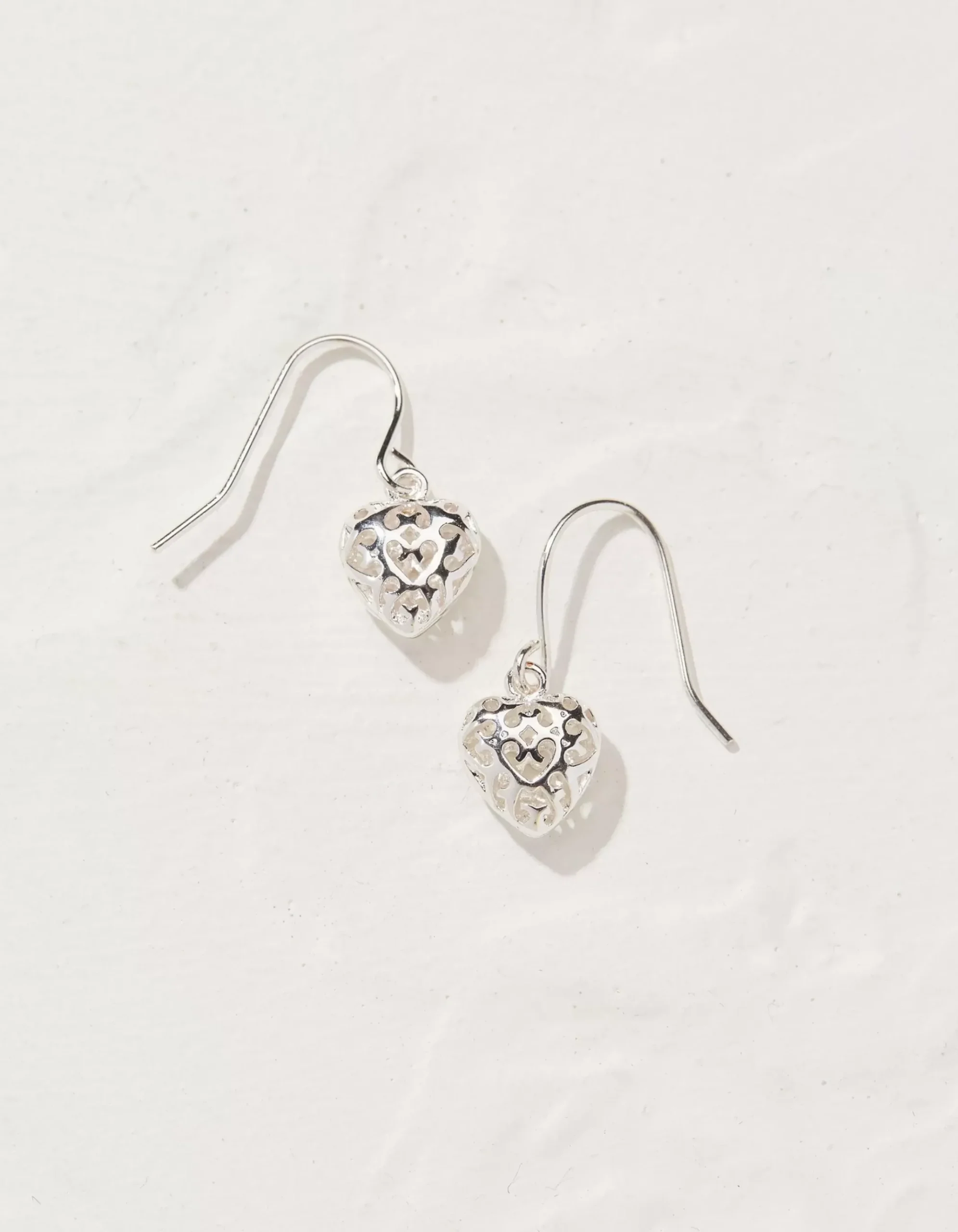 Filagree Heart Earrings