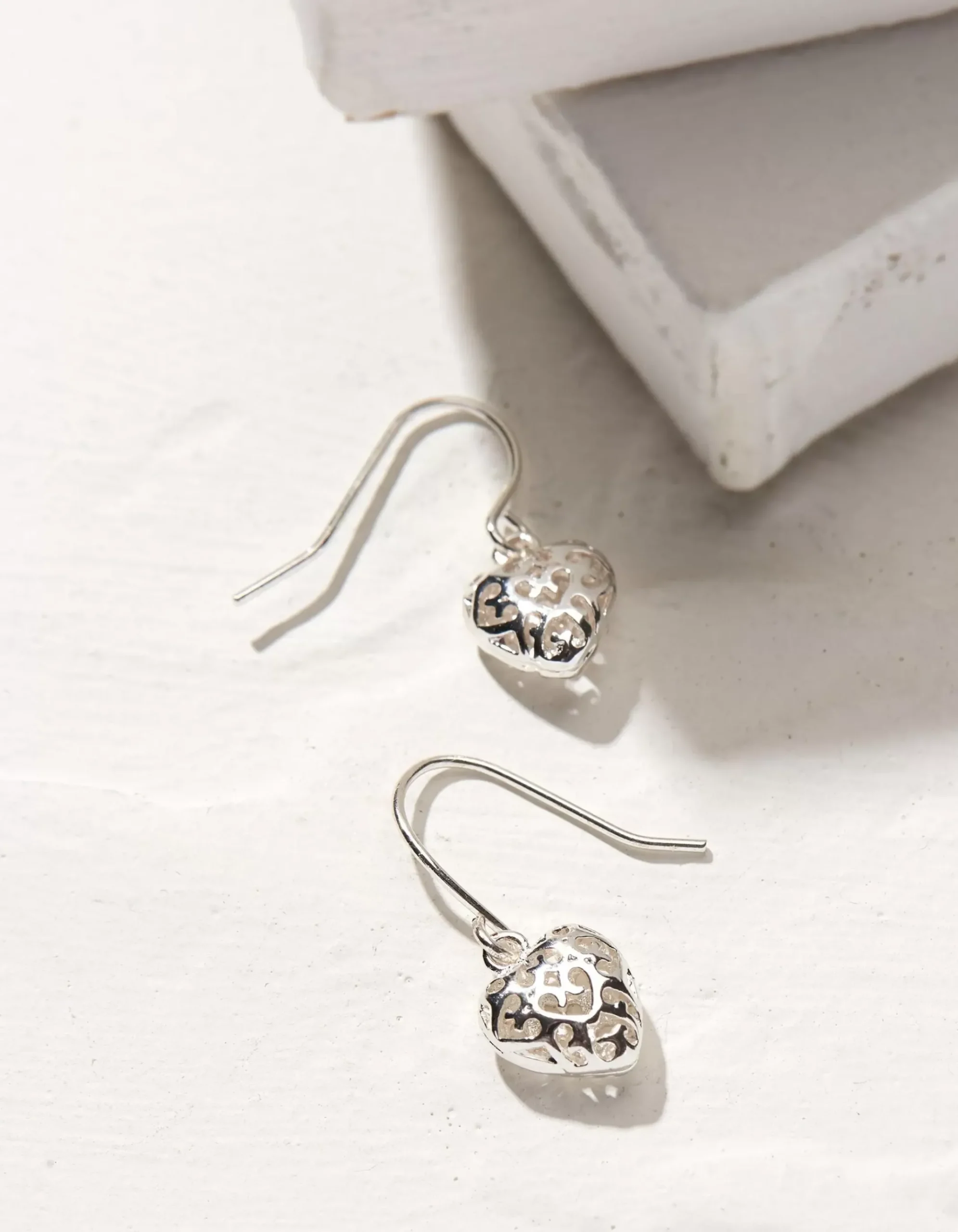 Filagree Heart Earrings