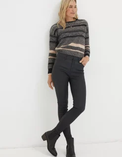 Five Pocket Coated Jegging
