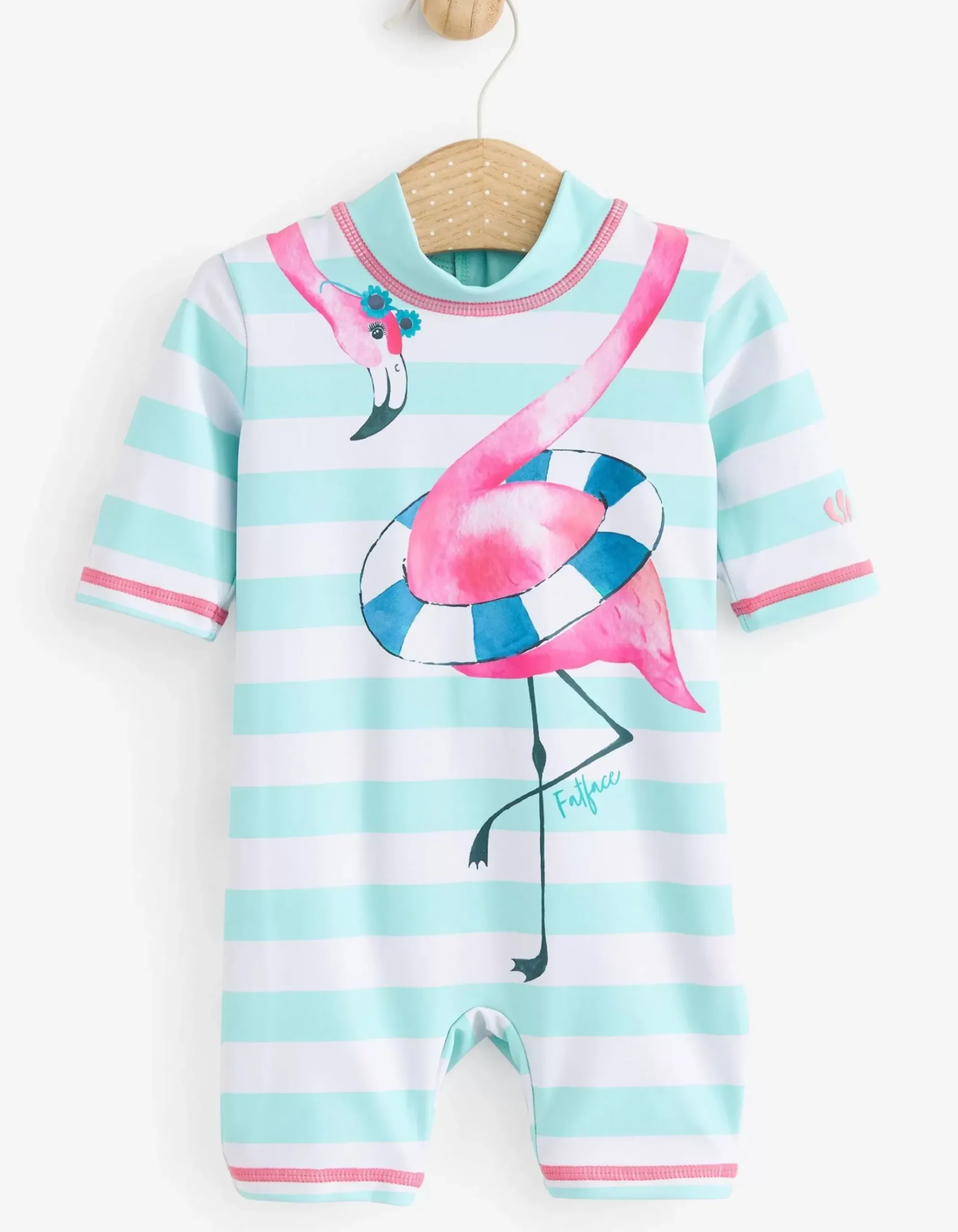 Flamingo Surf Suit And Hat Set