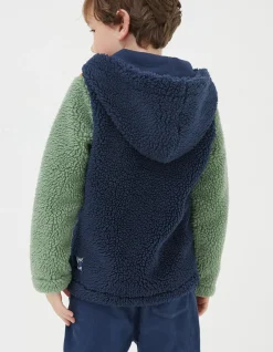 Fleece Block Hoodie