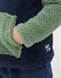 Fleece Block Hoodie