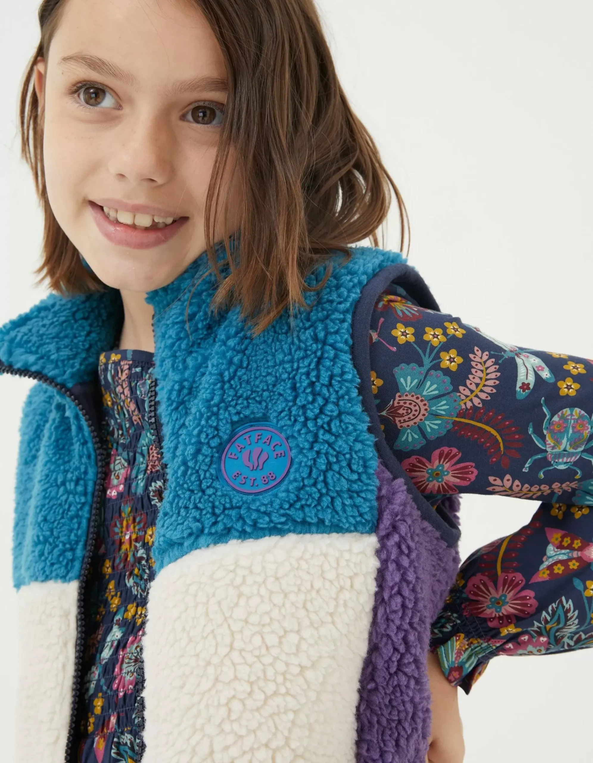 Fleece Colourblock Gilet