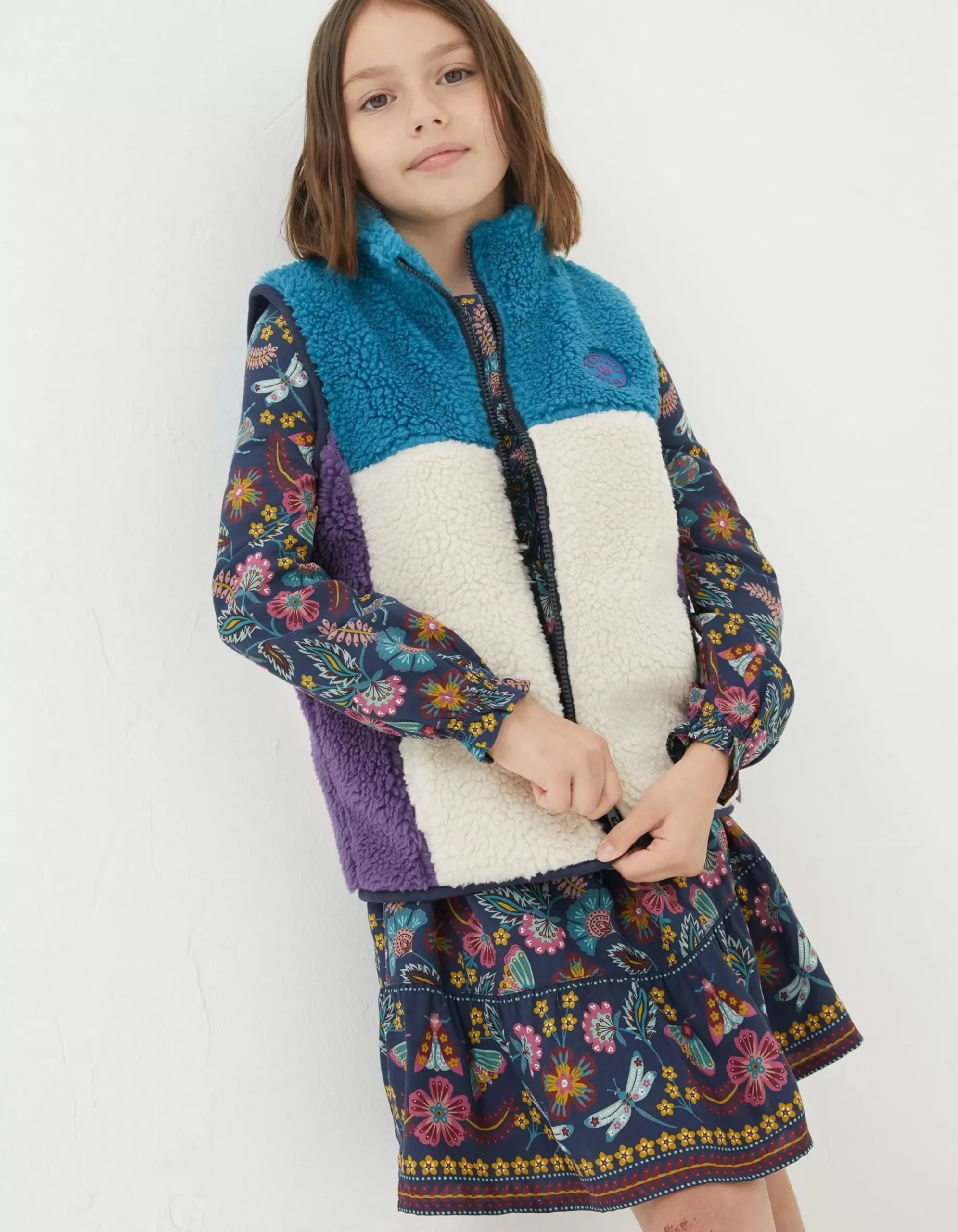 Fleece Colourblock Gilet