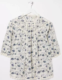 Flora Broderie Ditsy Blouse