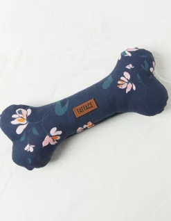 Floral Bone Dog Toy