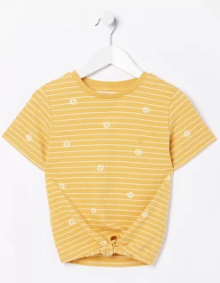Floral Stripe Jersey T-Shirt