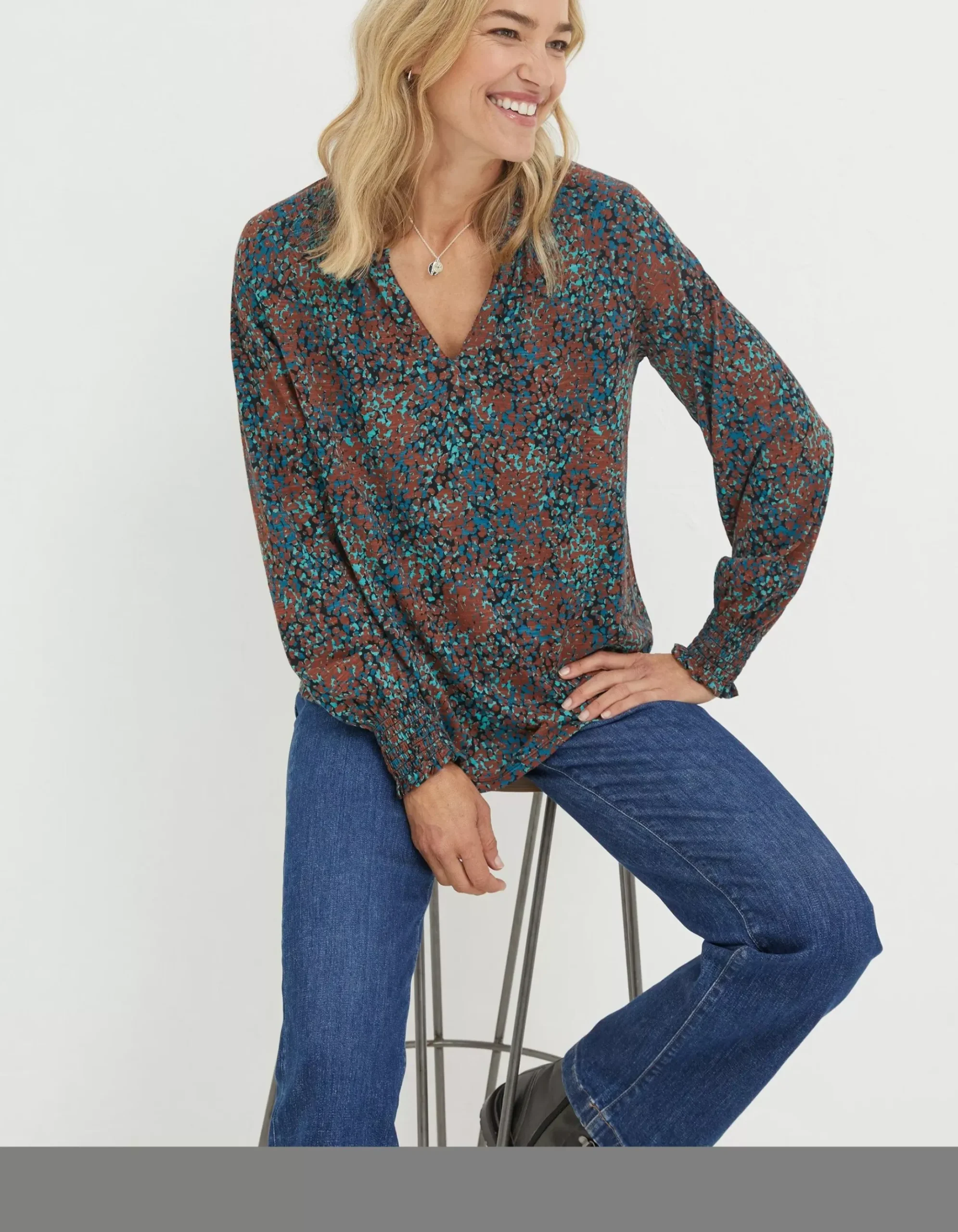 Florence Textured Spot Top