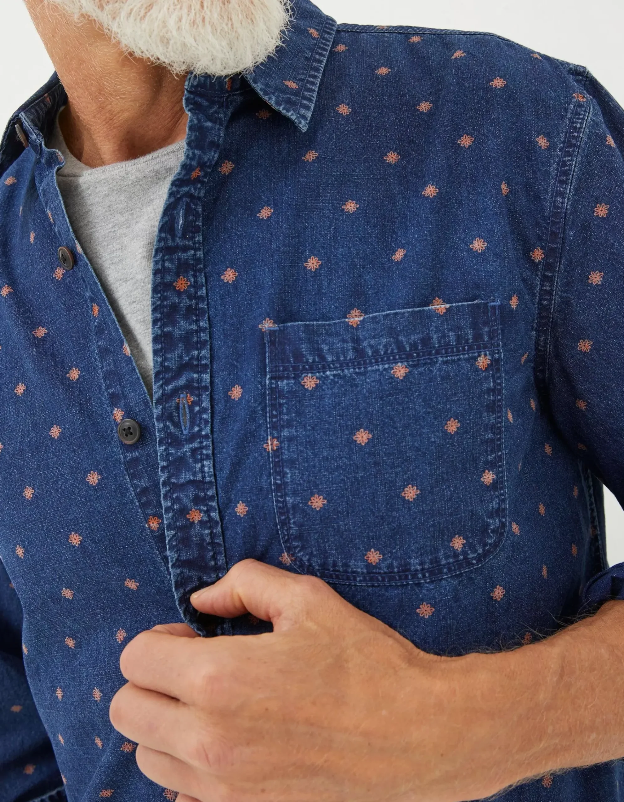 Flower Geo Print Shirt
