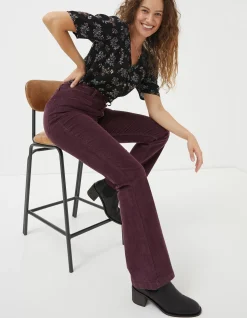 Fly Flare Corduroy Trousers