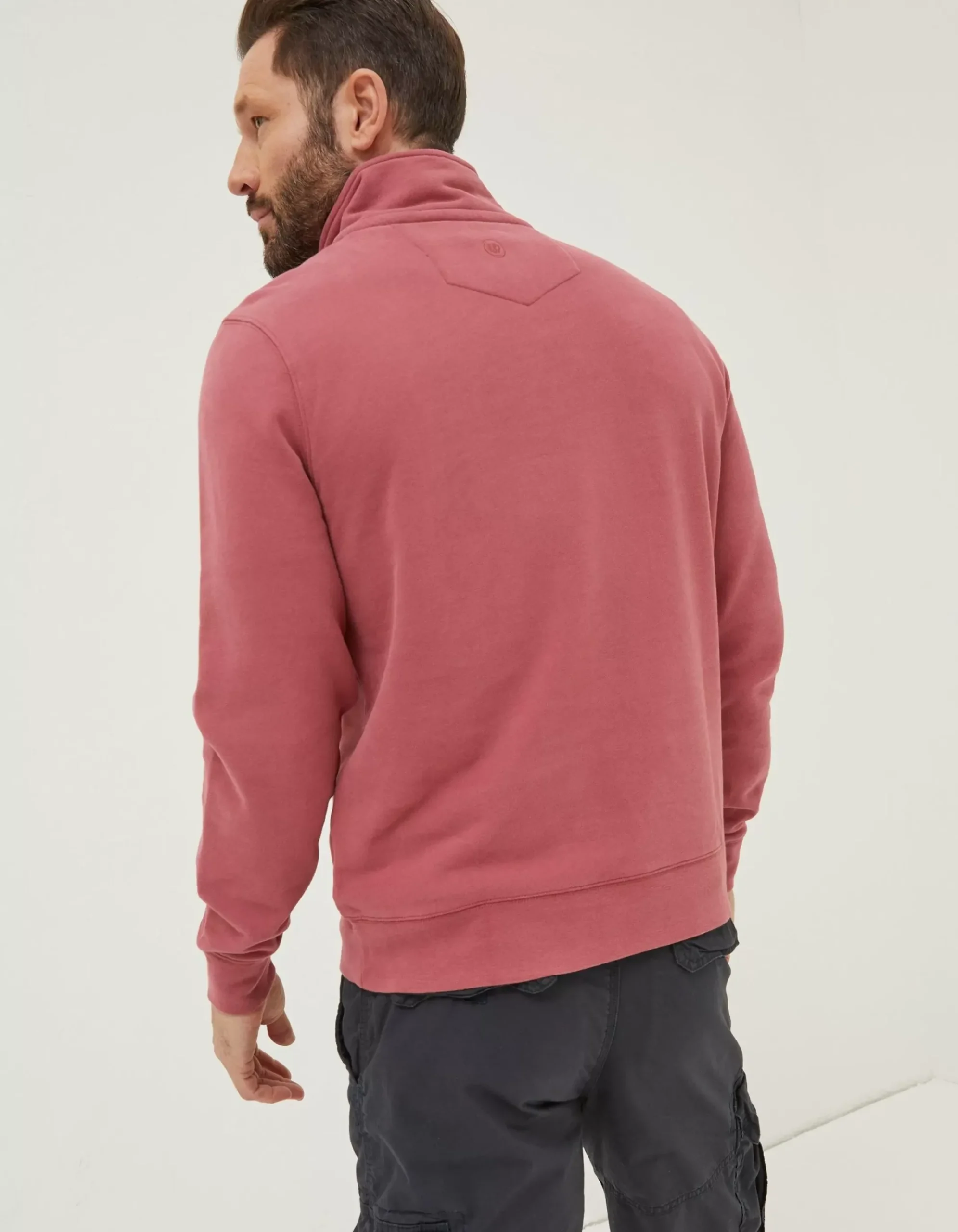 Fowey Print Zip Neck