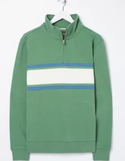 Fowey Stripe Half Neck Sweatshirt