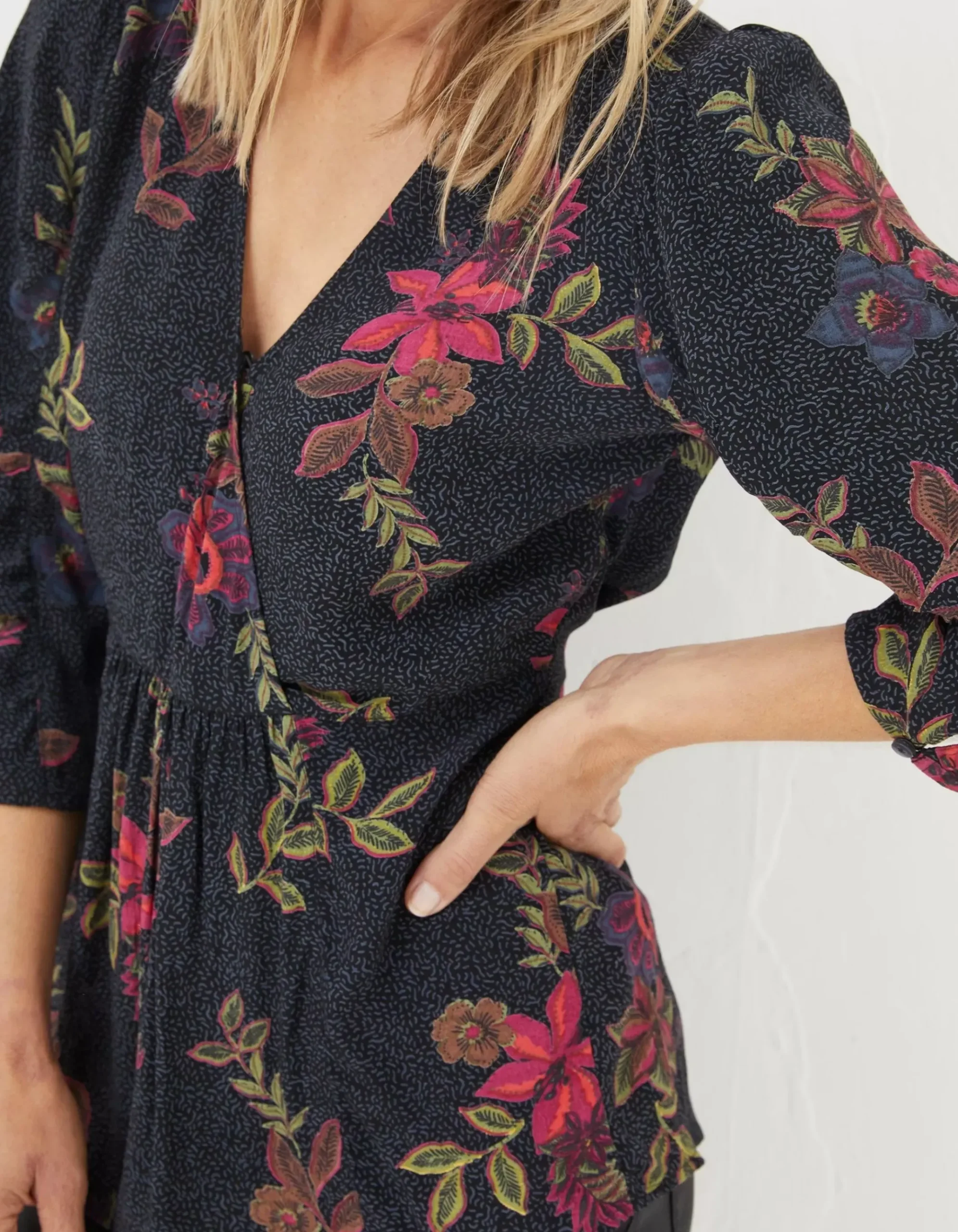 Frankie Dotted Floral Blouse
