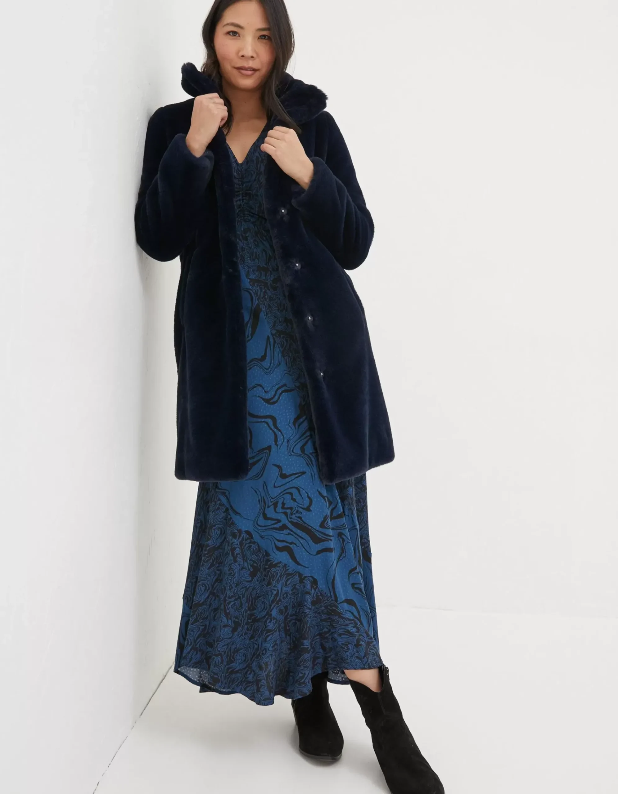 Freya Faux Fur Long Coat