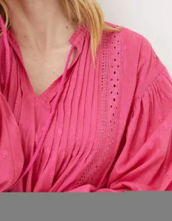Freya Pink Lace Blouse