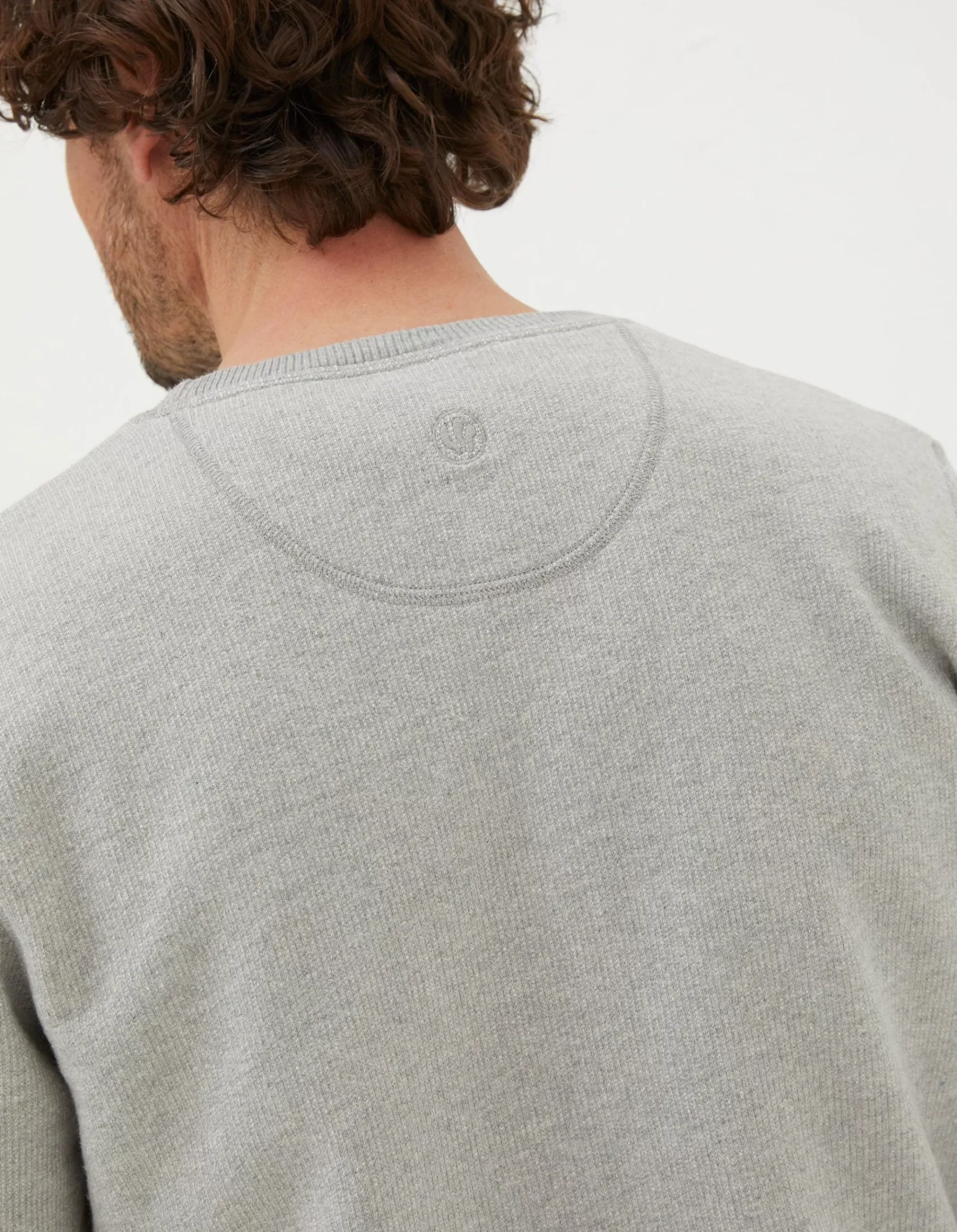 Frome Textured Crew Neck Sweatshirt