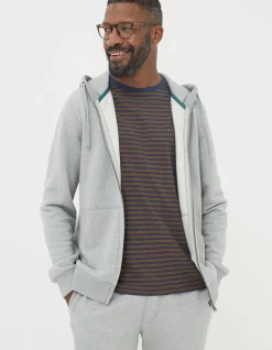 Frome Textured Zip-Up Hoodie