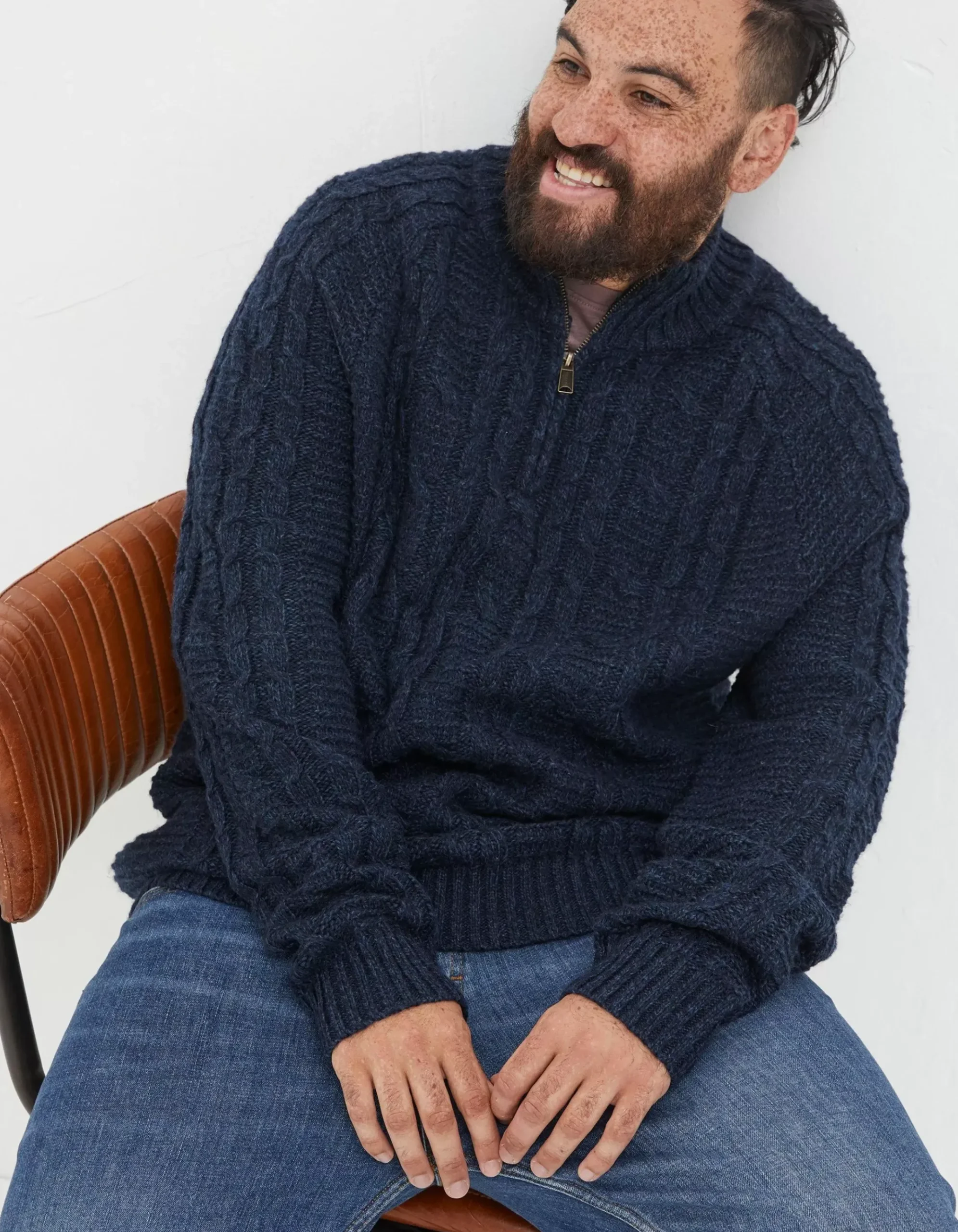 Funtley Cable Half Neck Jumper
