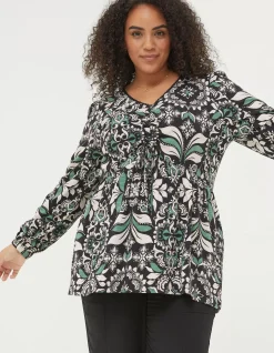 Gina Mosaic Leaf Tunic