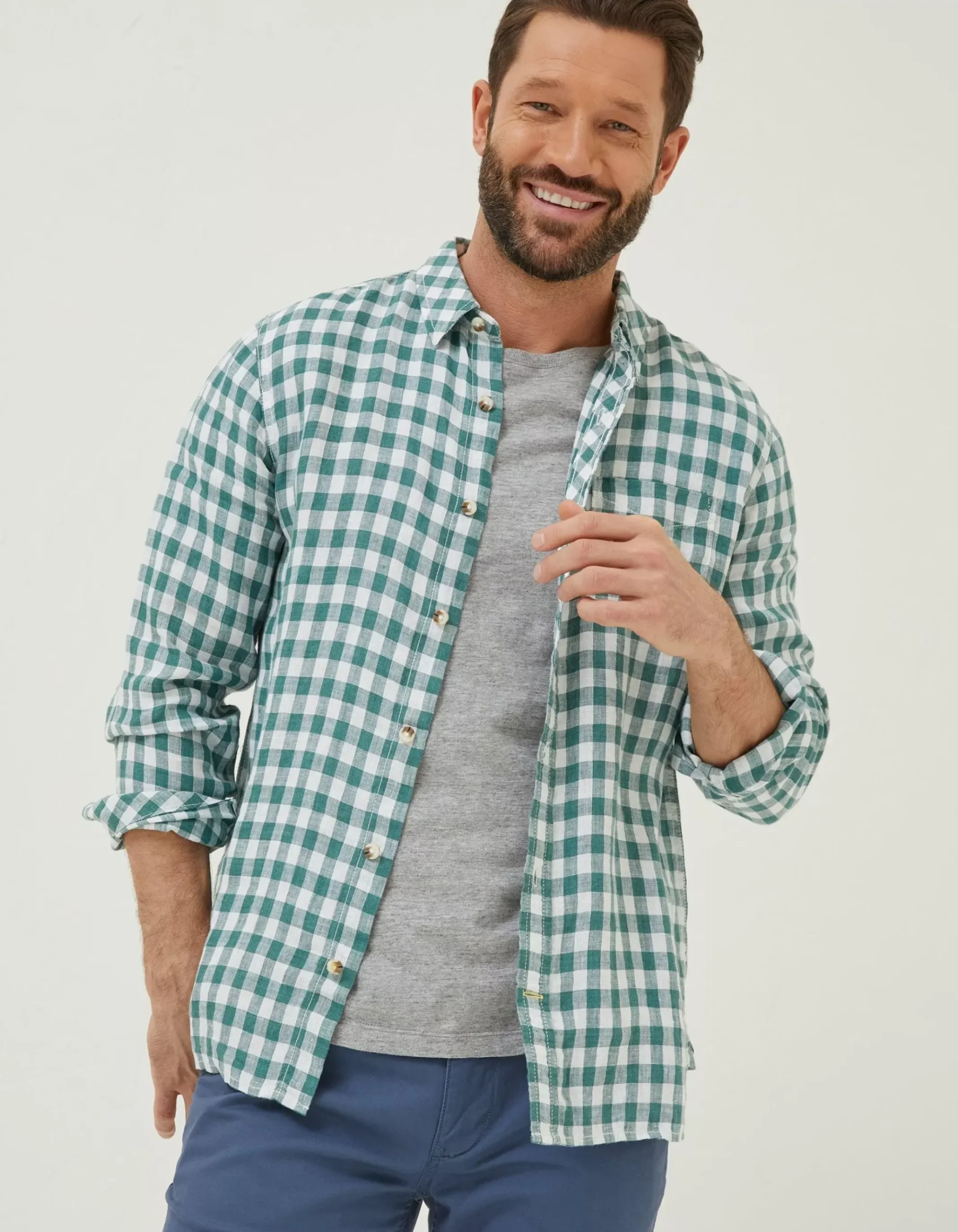 Gingham Linen Shirt