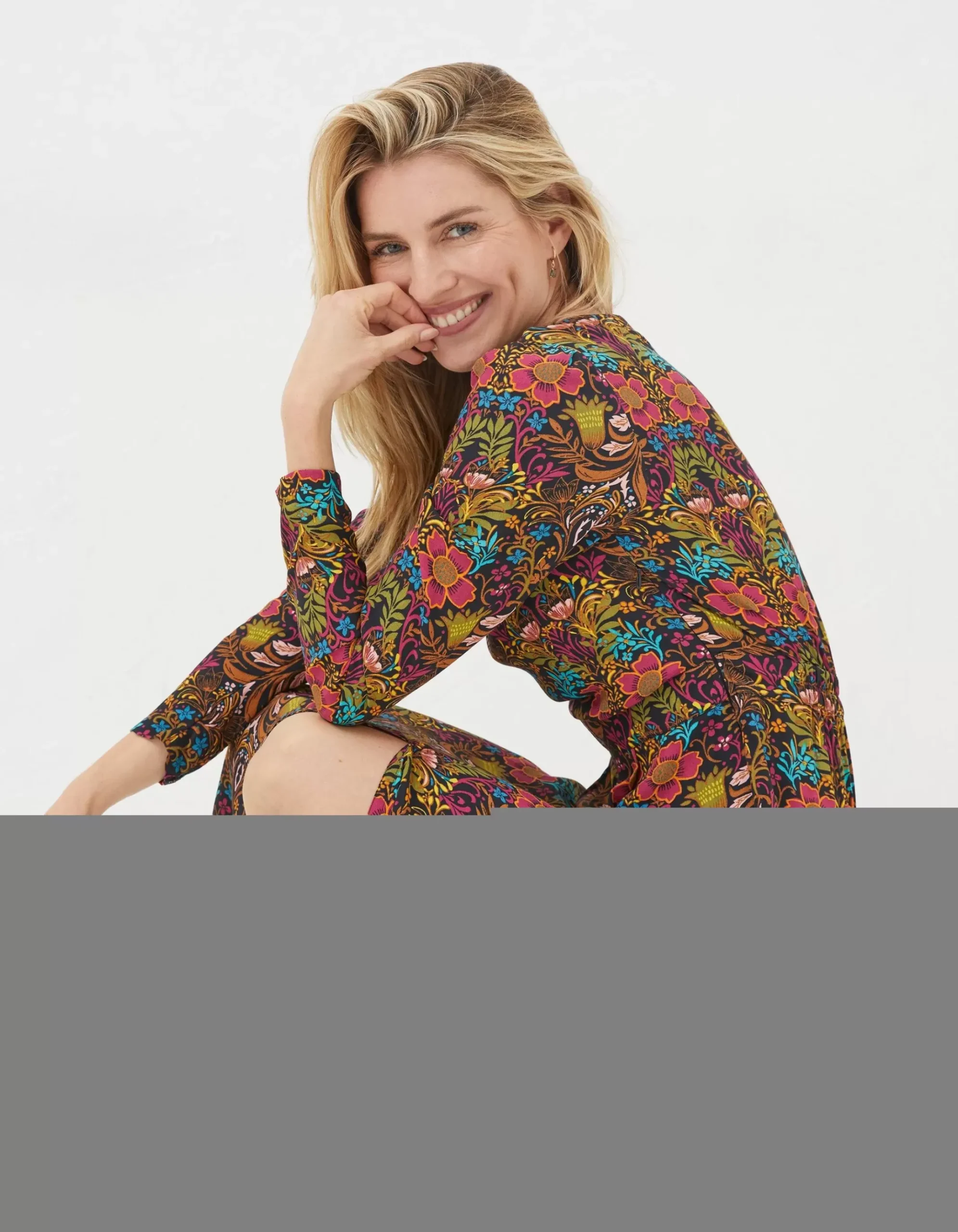 Haldon Art Floral Midi Dress