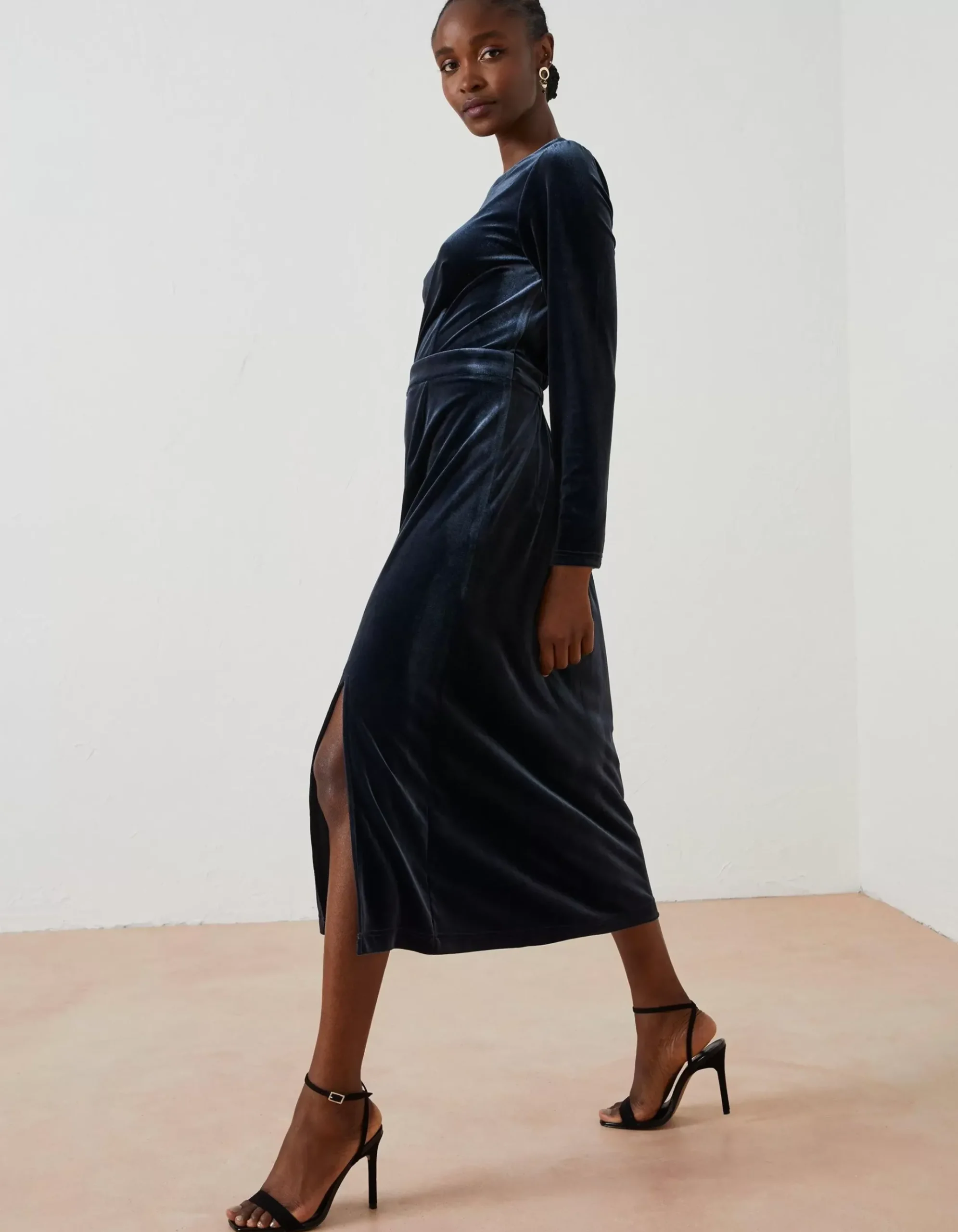 Haldon Velvet Midi Dress