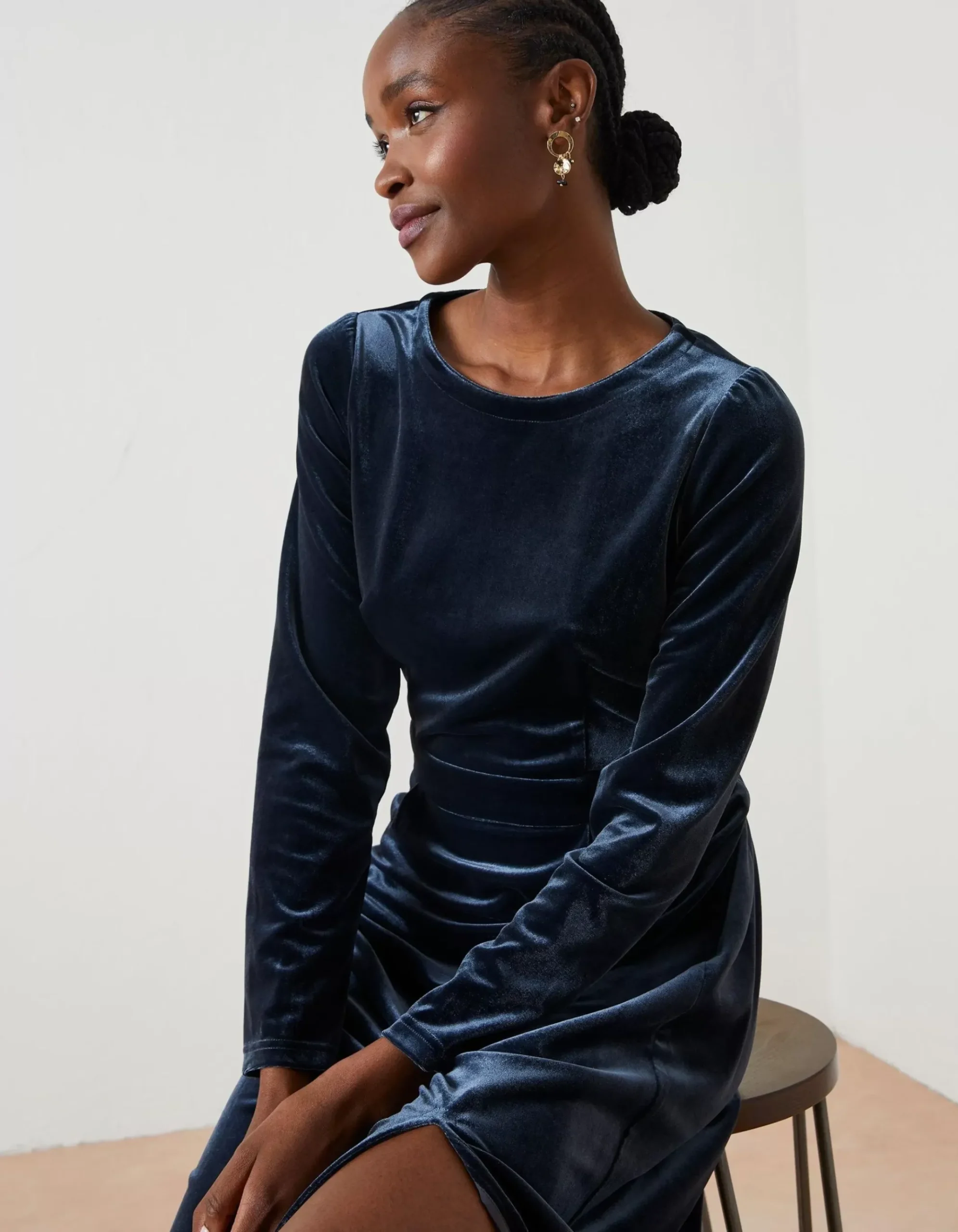 Haldon Velvet Midi Dress