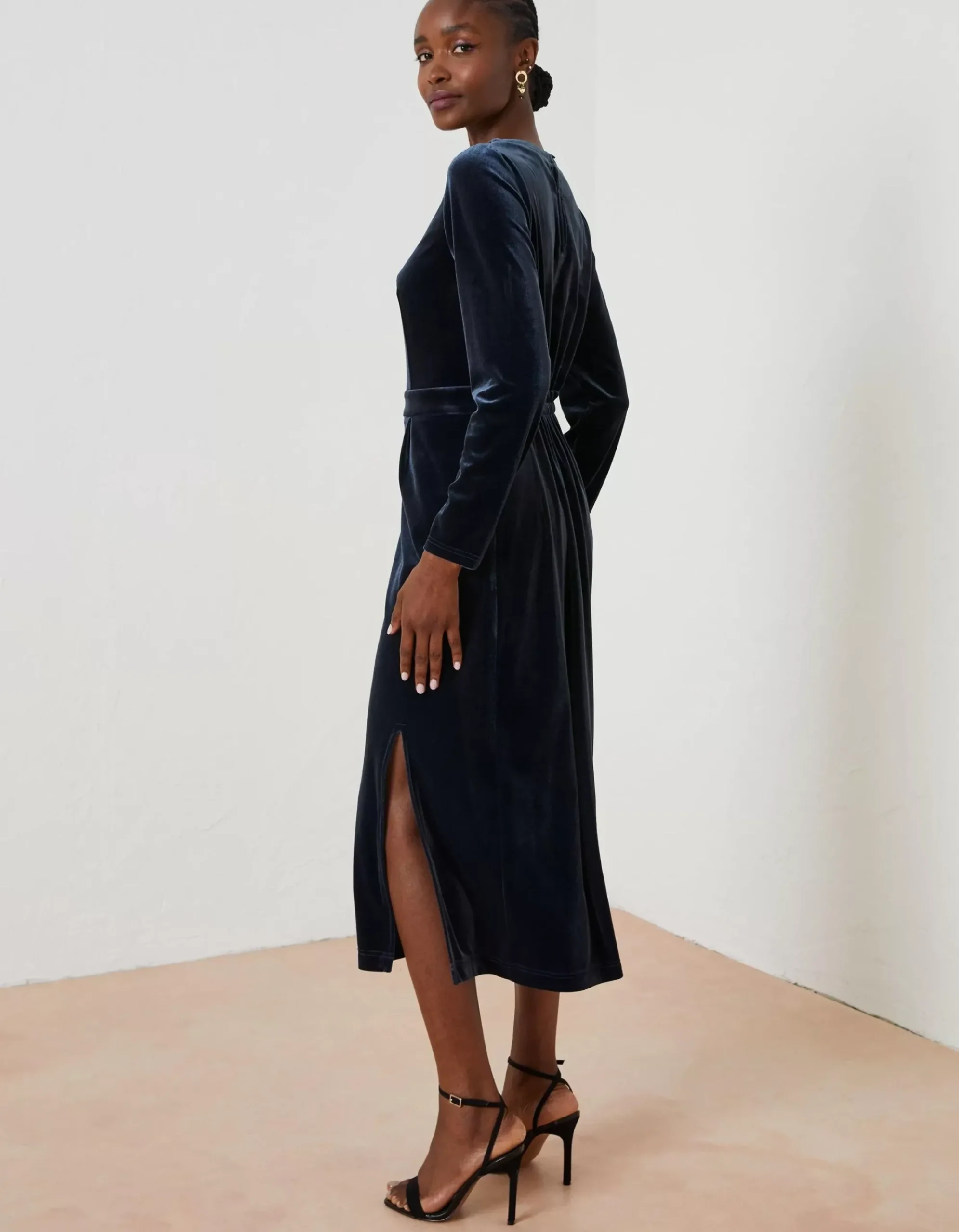 Haldon Velvet Midi Dress