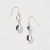 Hammered Drop Earrings