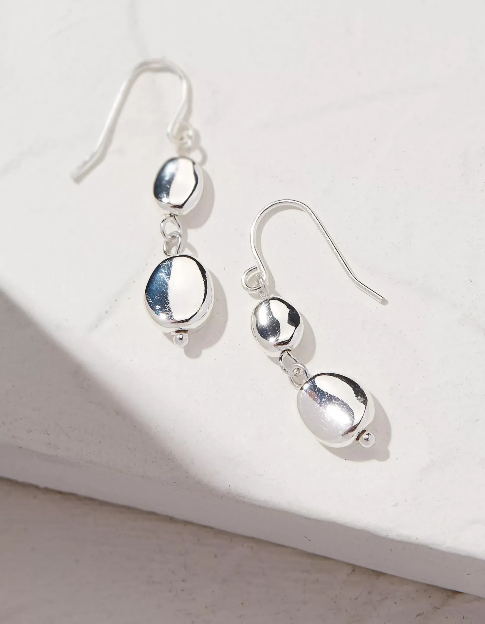 Hammered Drop Earrings