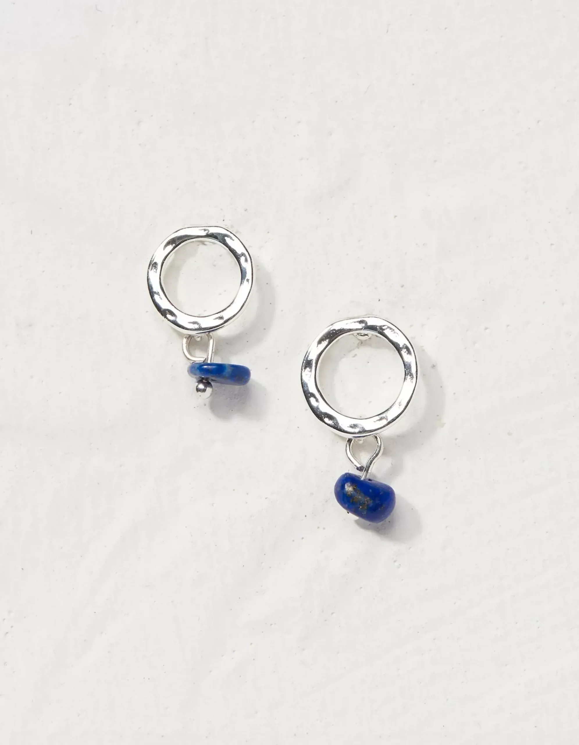 Hammered Stone Earrings