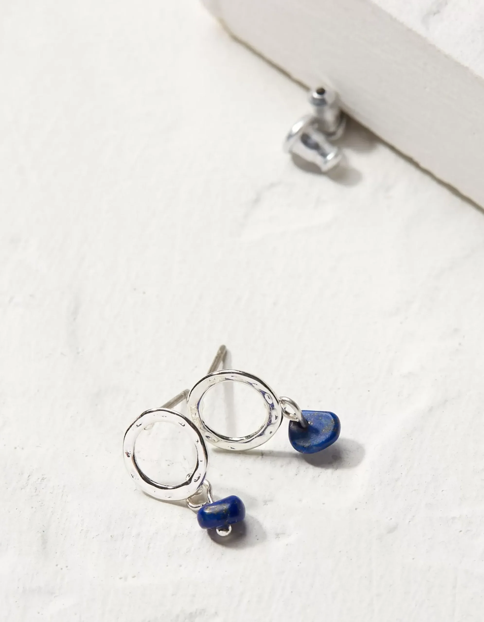 Hammered Stone Earrings