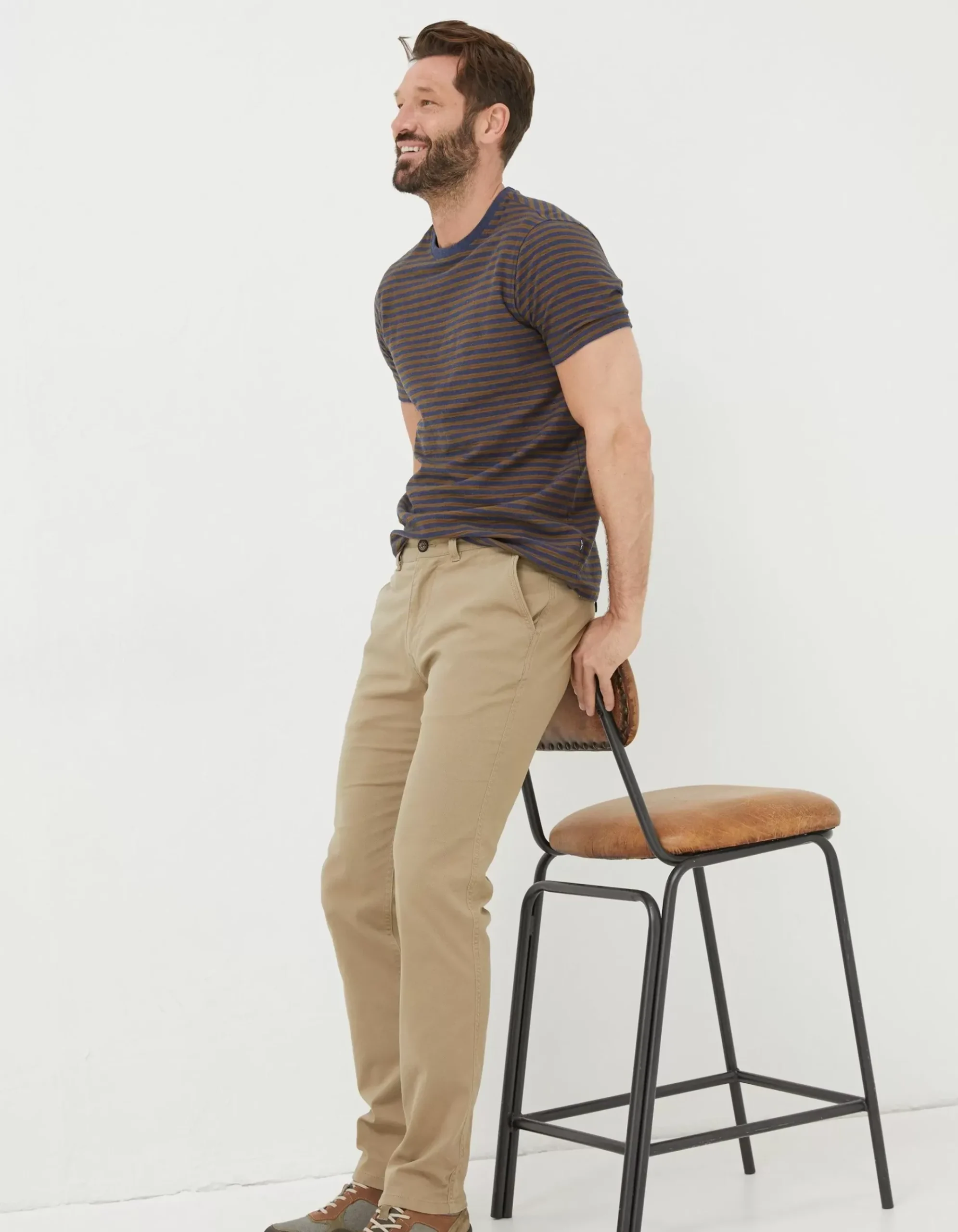 Heyshott Slim Textured Chinos