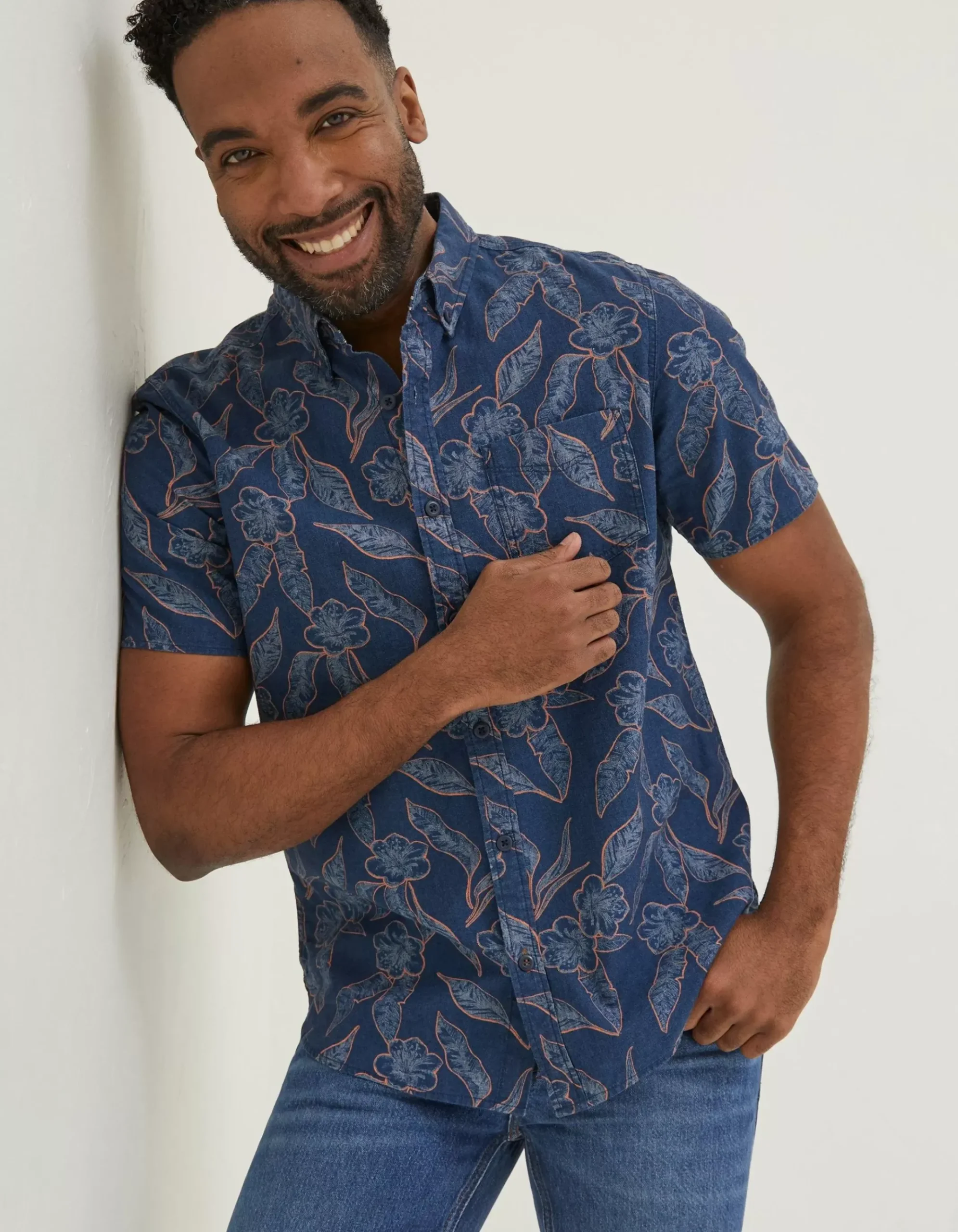Hibiscus Print Shirt