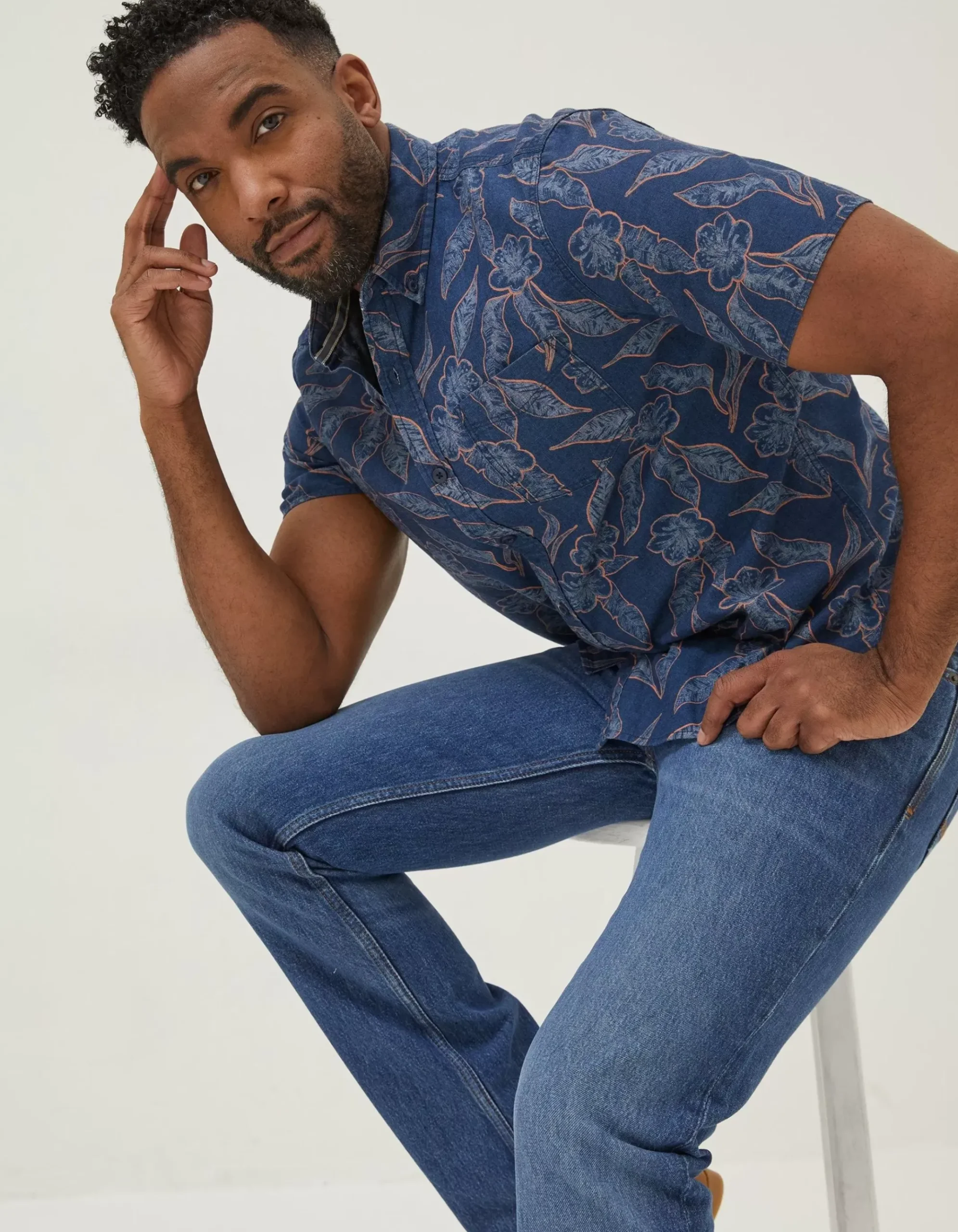 Hibiscus Print Shirt